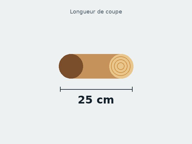 Bois de chauffage 25 cm